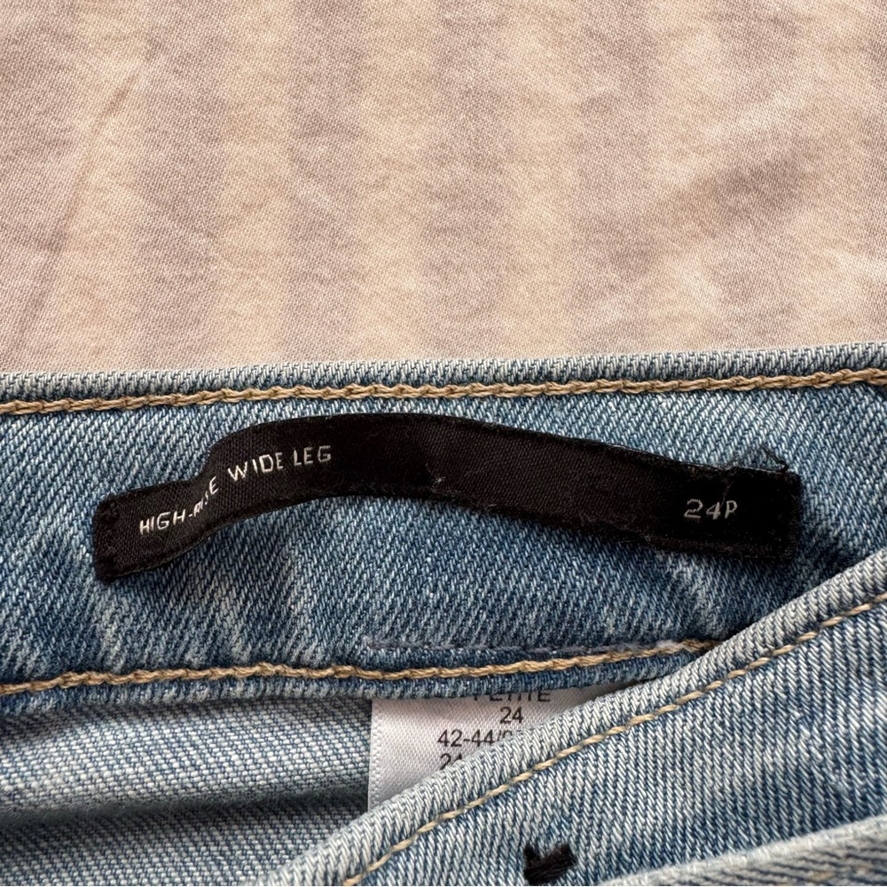 Banana Republic Light Blue Denim Wide Leg Jeans - Picture 6 of 8
